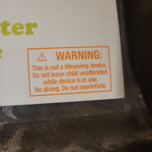 Sun Squad Inflatable Dalmatian Dog Split Ring Glitter Swim Tube Ages 3-6', 23" L - Picture 7 of 11